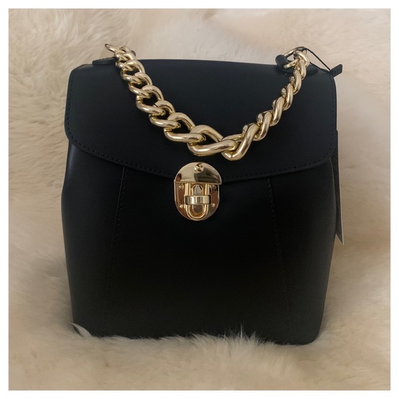 NWT DIVINA FIRENZE Leather Convertible Backpack/Purse - Picture 2 of 8